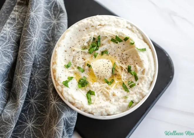 Creamy Cauliflower Mashed Potatoes With Garlic